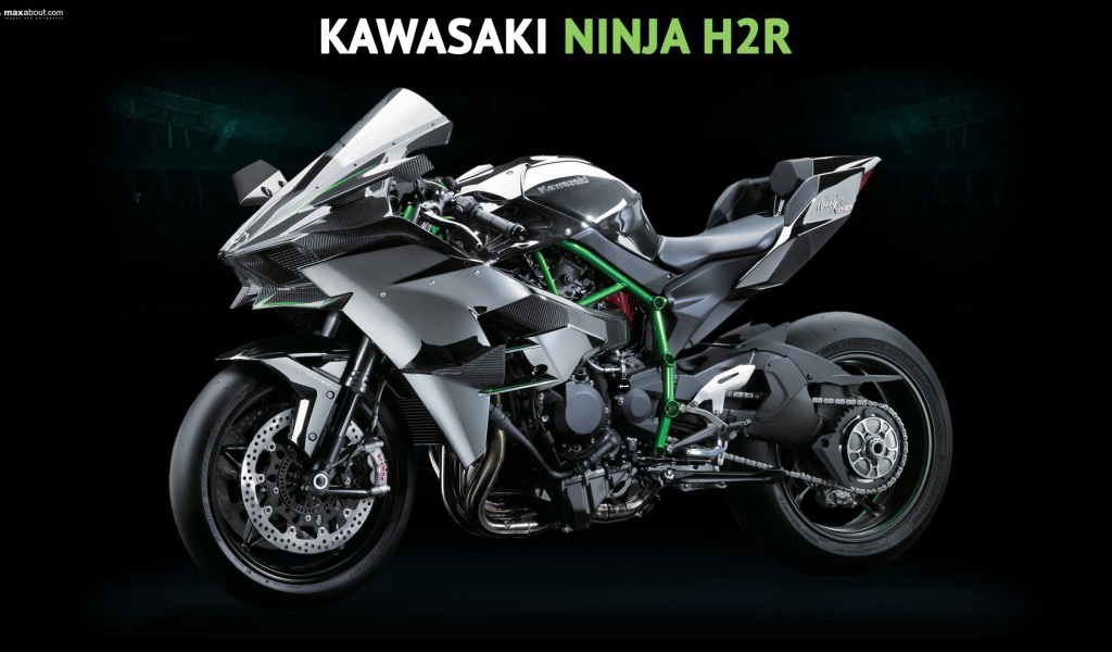 Kawasaki Ninja sport bike, black