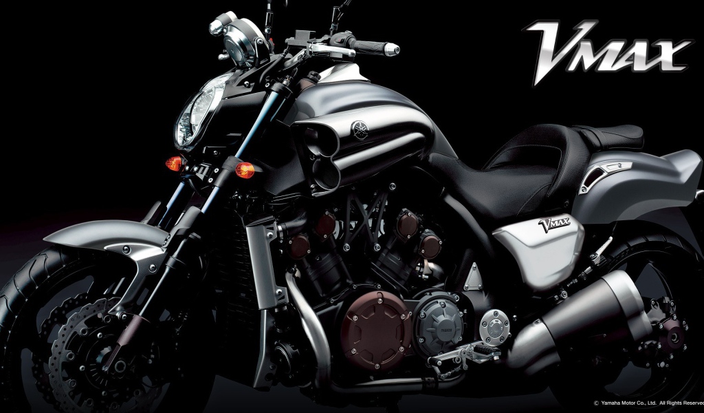 Motorcycle Yamaha V-Max, Black