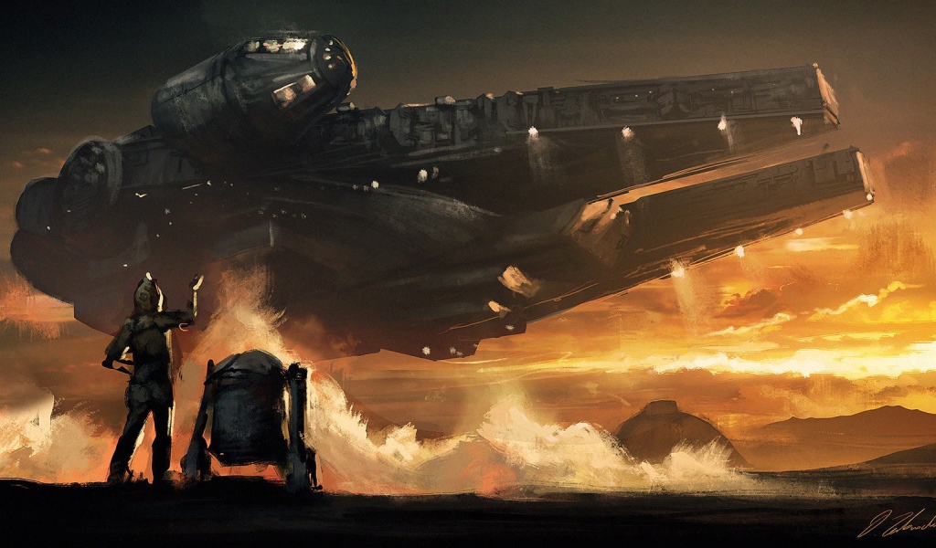 Арт к фильму Звездные войны, Millenium Falcon