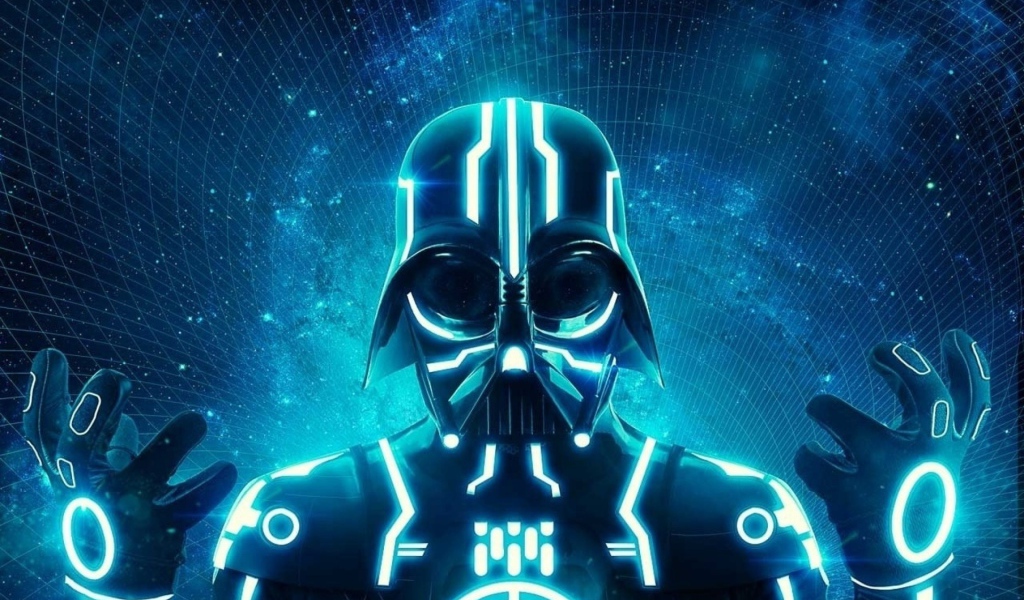Дарт Вейдер в стиле фильма Трон