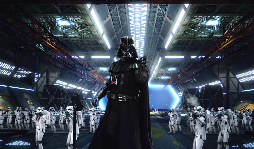 Дарт Вейдер ведет свою армию штурмовиков в бой