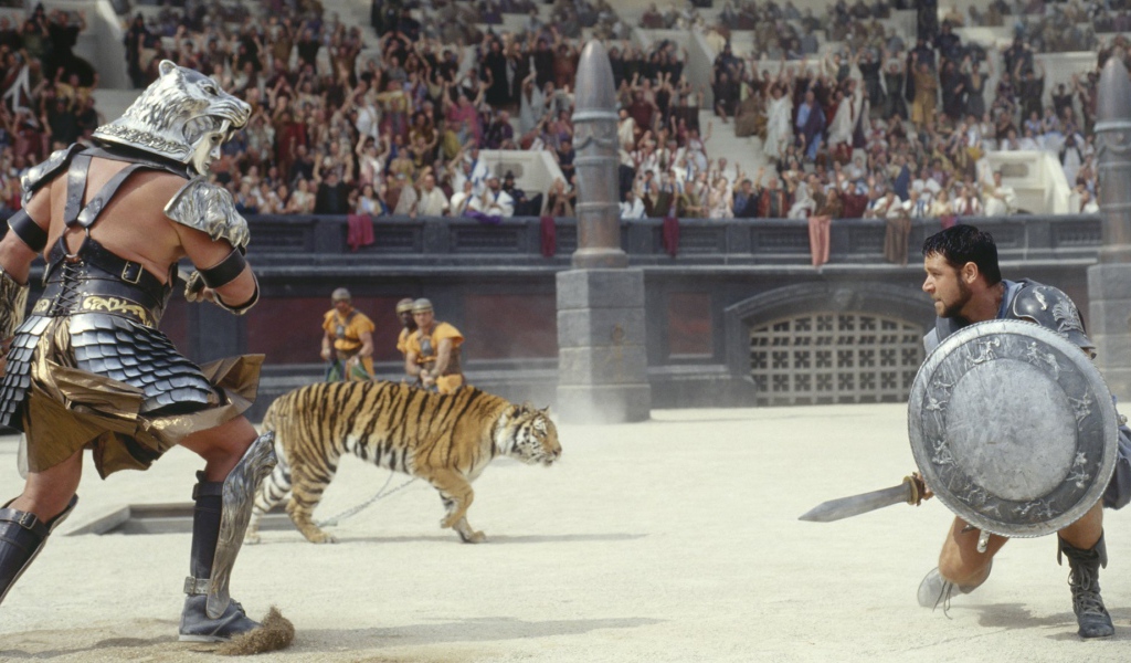 Бой на арене в фильме Гладиатор