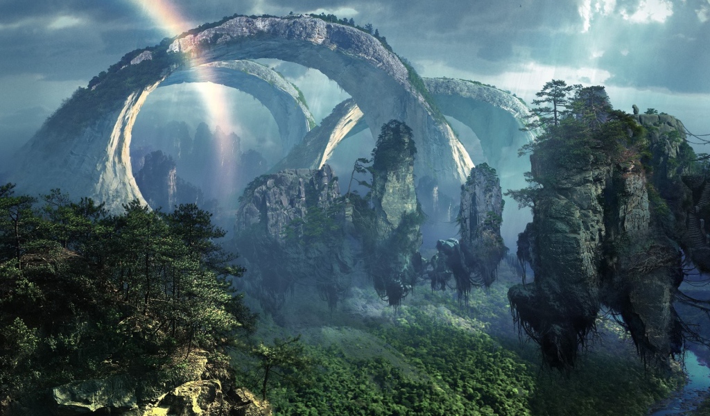 Горный пейзаж из фильма Аватар