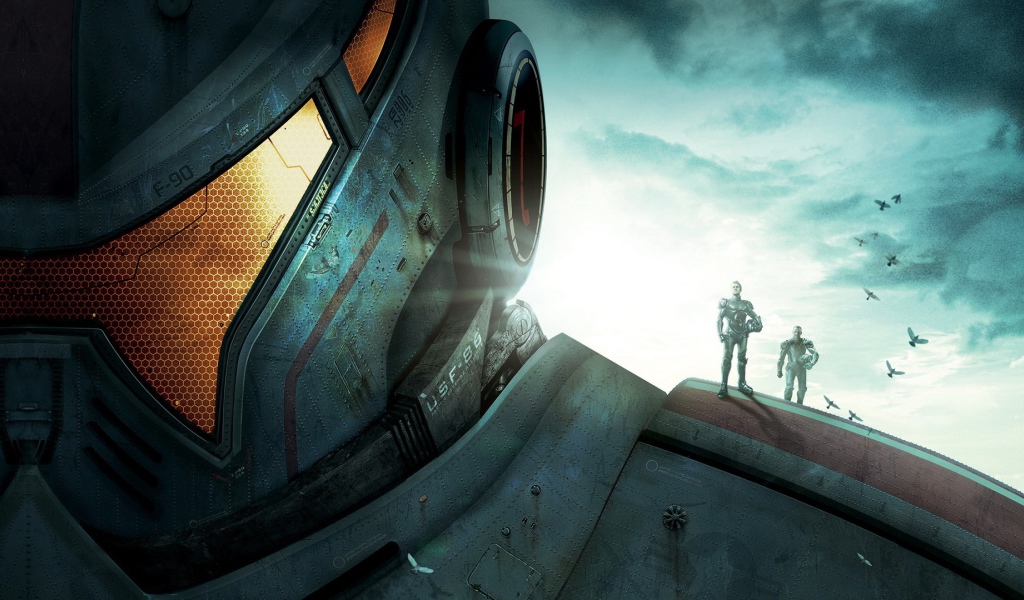 Люди на плече робота в фильме Тихоокеанский рубеж