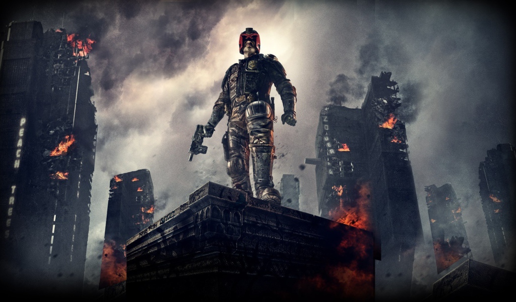 Сцена в фильме Судья Дред