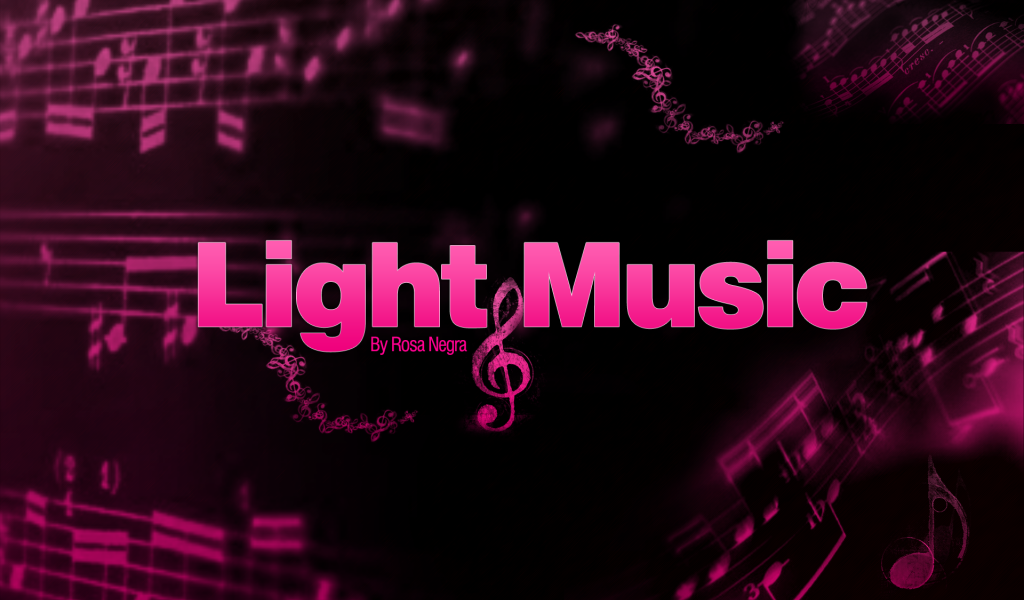 Легкая музыка, розовый фон