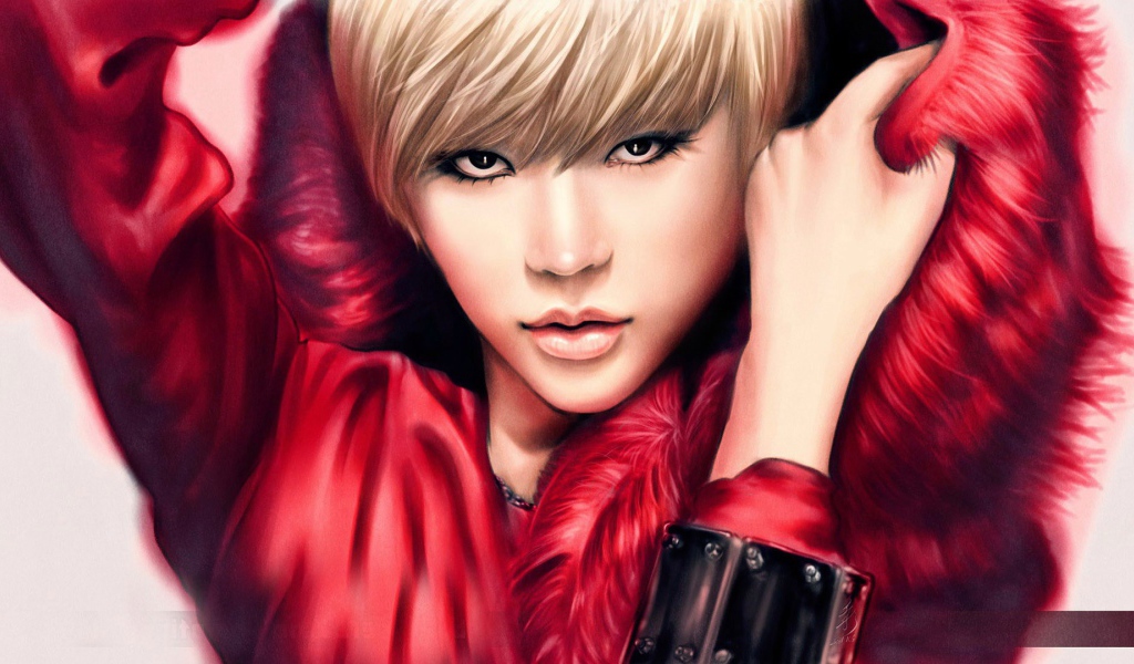 Блондинка в меховой накидке, группа Girls’ Generation