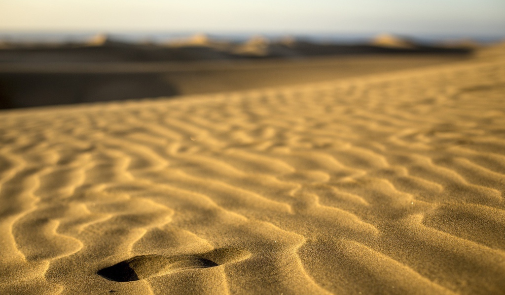 Волны песка на пляже