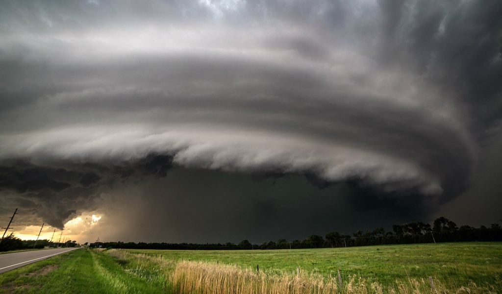 Мощная гроза в Небраске США