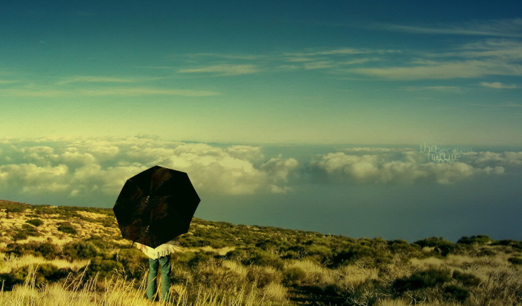 Человек выше облаков