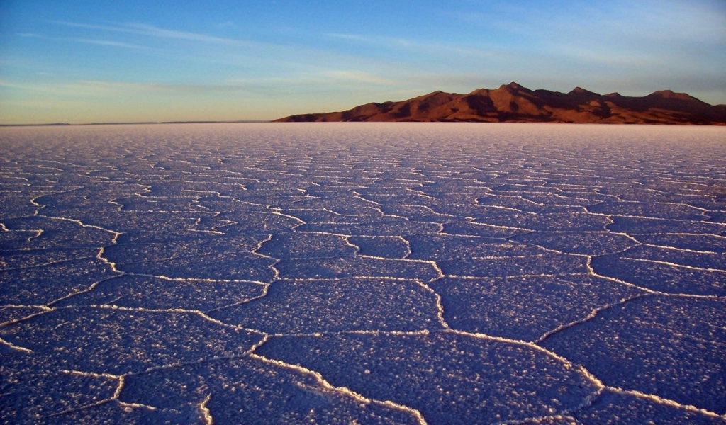 Белая солончаковая пустыня
