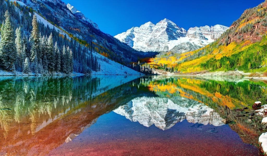 Все краски осени и зимы в горах