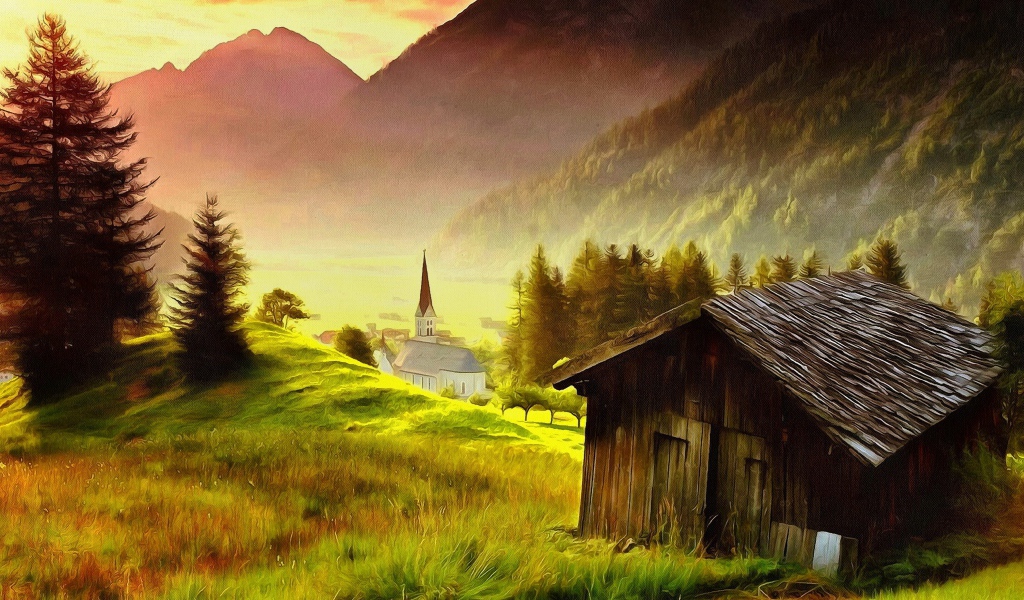 Сказочно красивый горный пейзаж