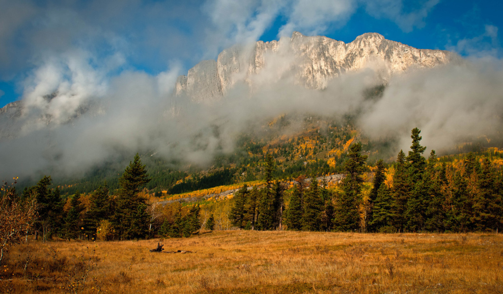 Облачный день в горах