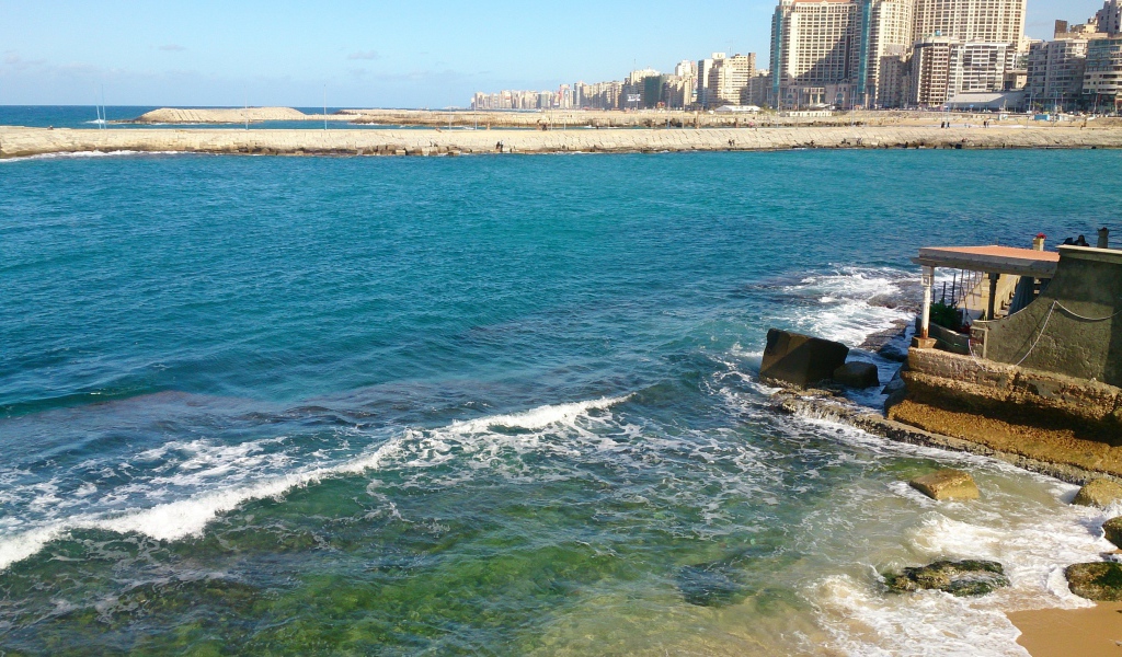 Морское побережье в Египте