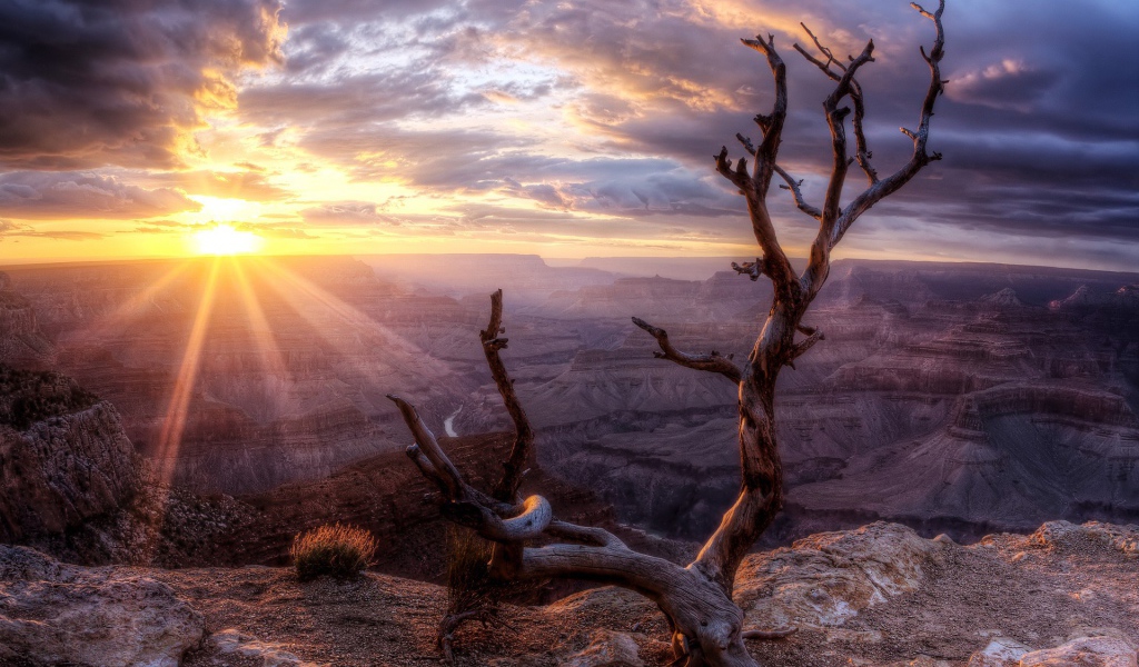Последние лучи закатного солнца