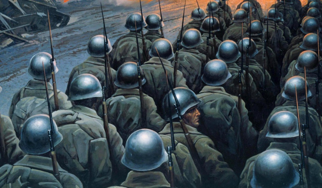 Солдаты идут на войну