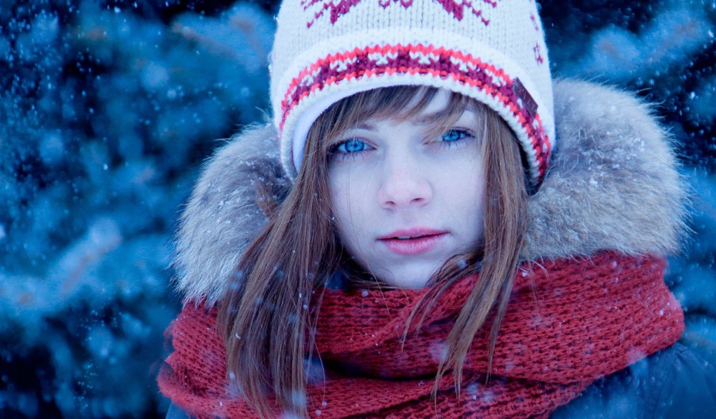 Голубоглазая девочка подросток