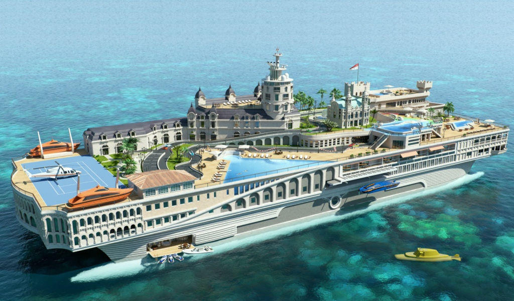 Необыкновенная концепт-яхта Streets of Monaco