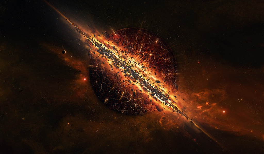 Красивая космическая катастрофа