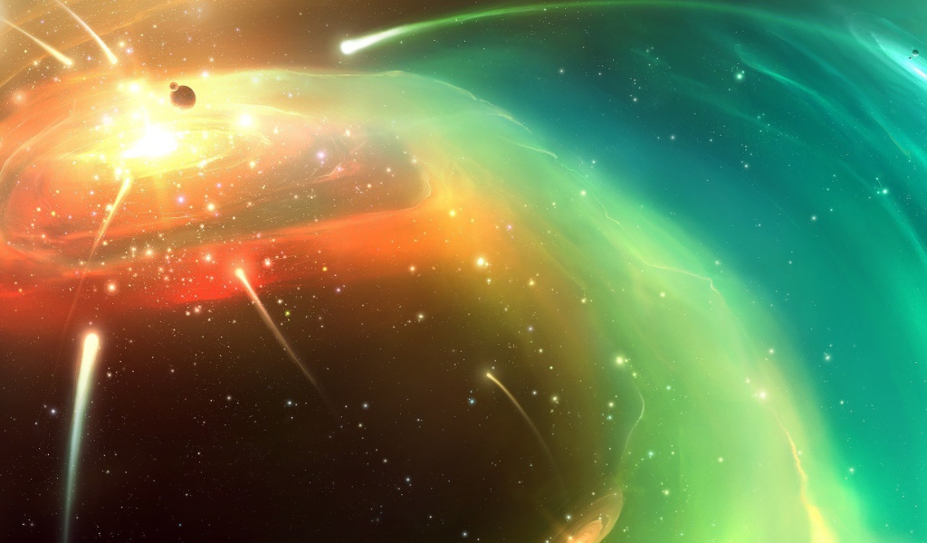 Облако комет в космосе