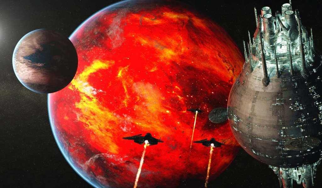 Звезда смерти атакует планетную систему