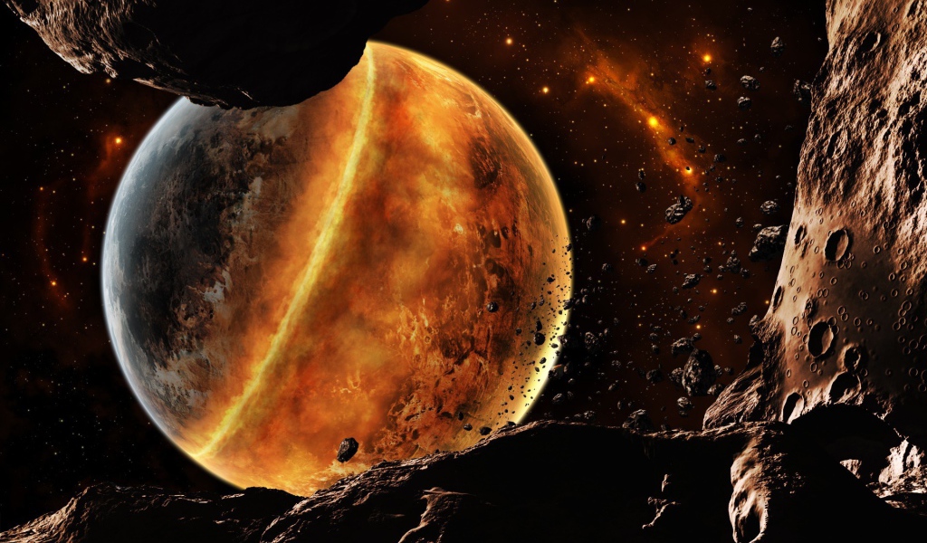 Разрушение планет и астероидов в космосе