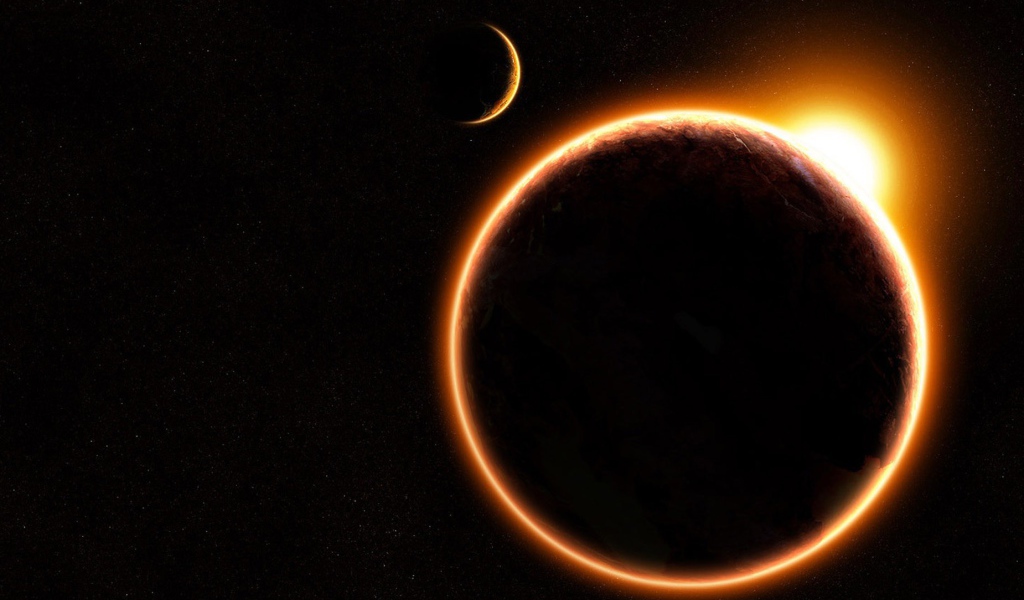 Земля заслоняет Солнце