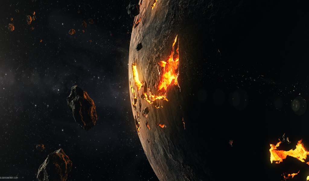 Огненные раны на поверхности планеты