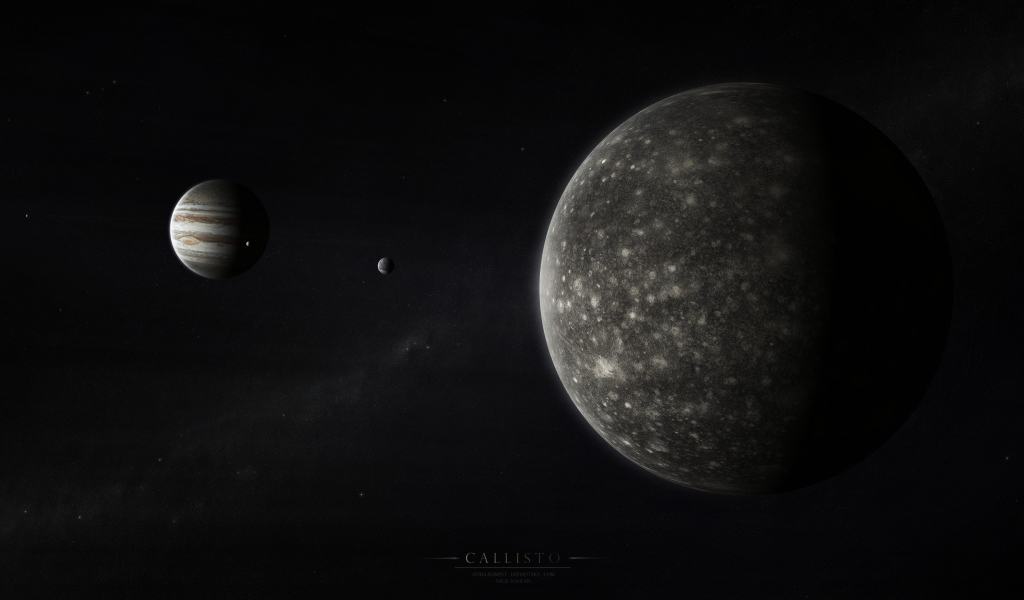 Спутник Юпитера Каллисто