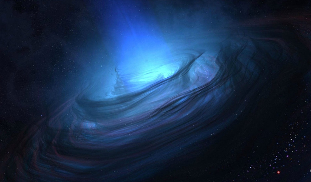 Плазменная воронка в космосе