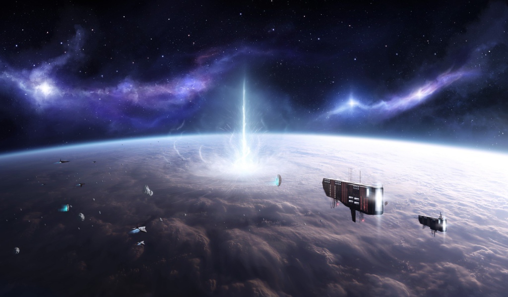 Корабли улетают с гибнущей планеты