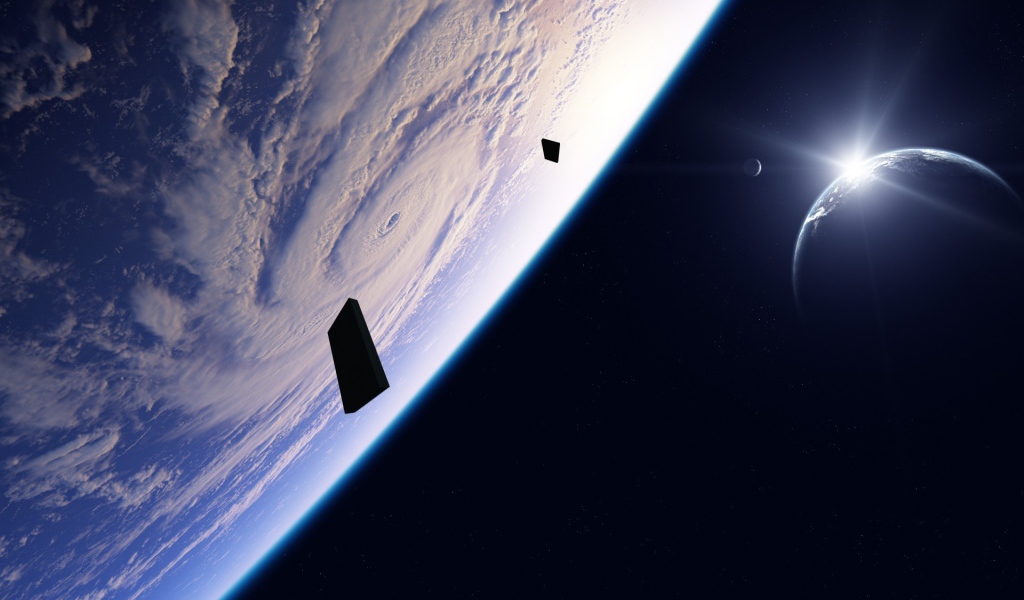 Циклон в атмосфере планеты