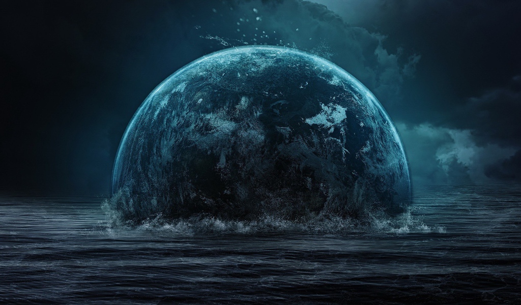 Земля погружается в воду