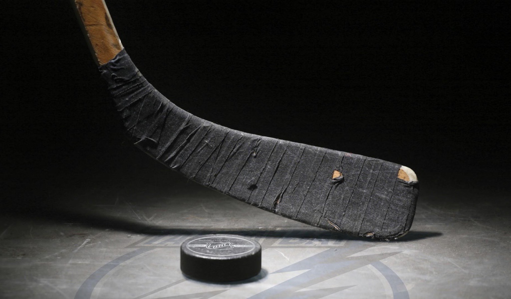 Клюшка и шайба для хоккея на льду