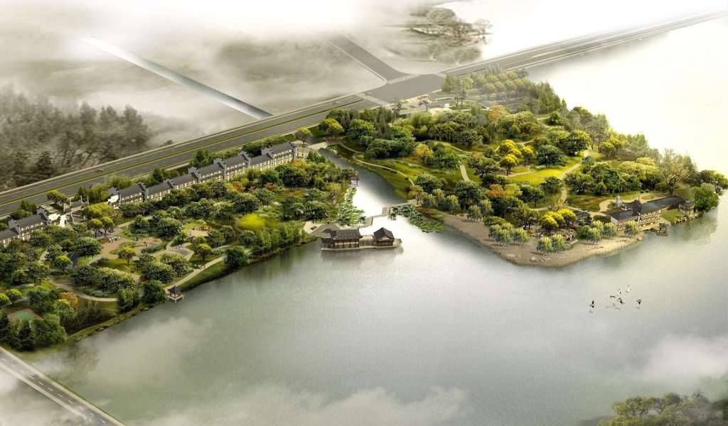 Кусочки суши среди воды