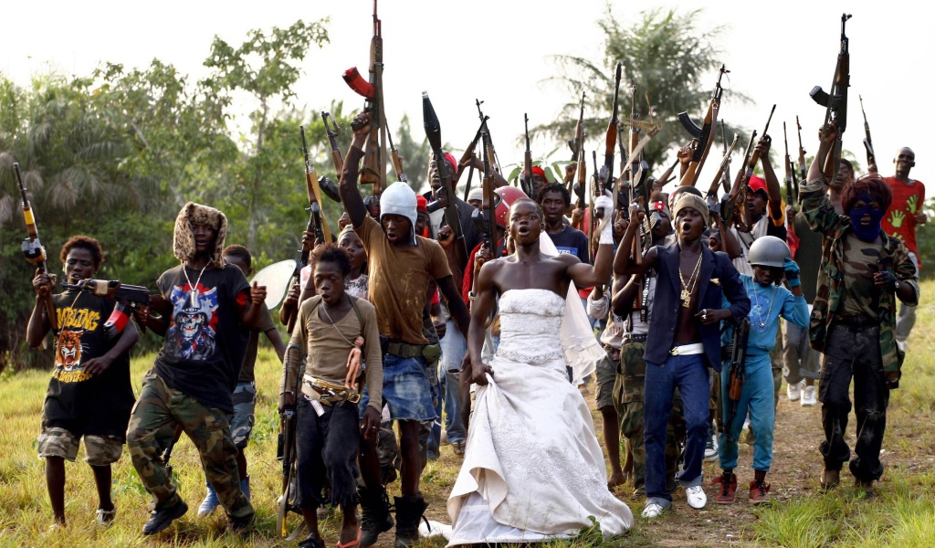 Armed with a wedding in Africa