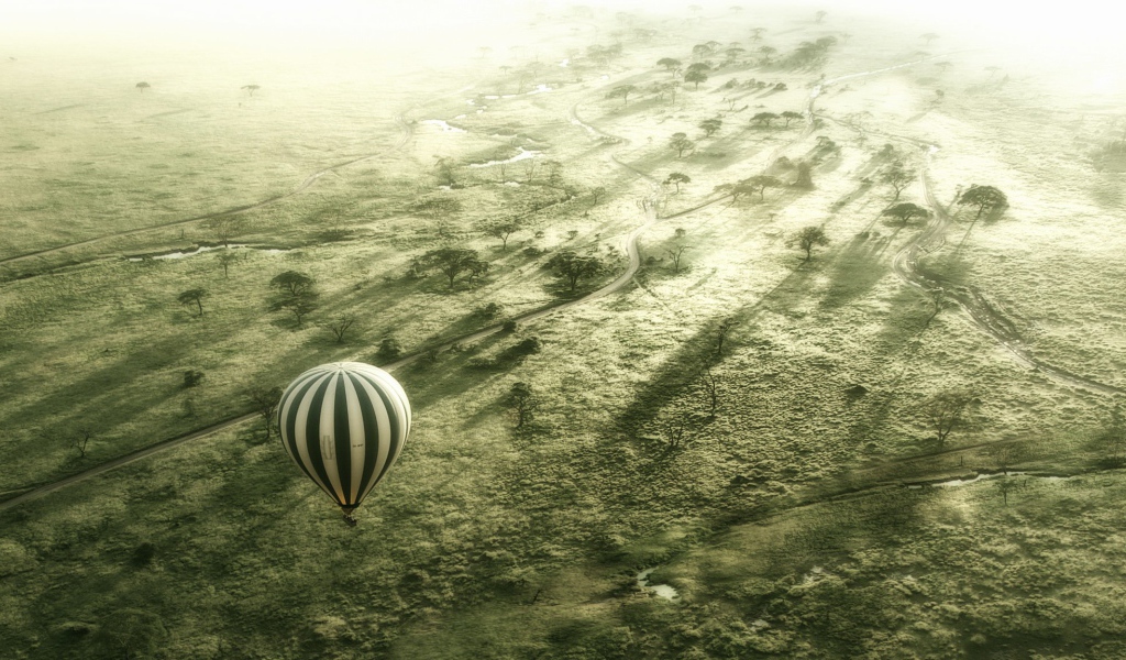 Полет на воздушном шаре, Серенгети Африка