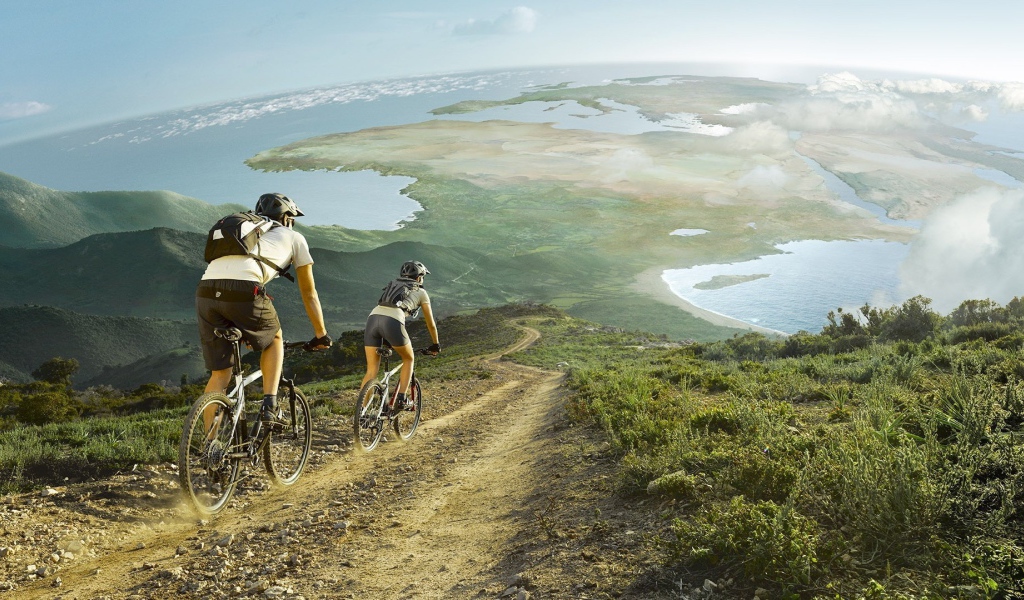 Велосипедная прогулка в Африке