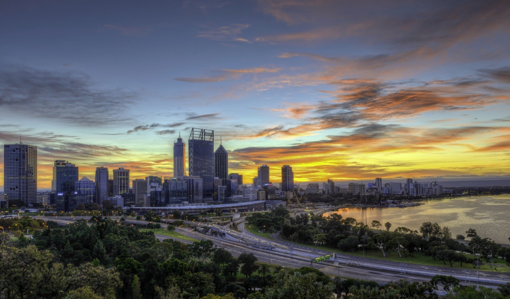Город Перт в Австралии