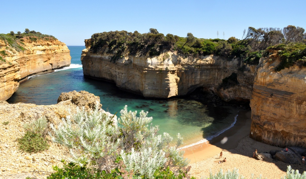 Обрывистые берега в Австралии