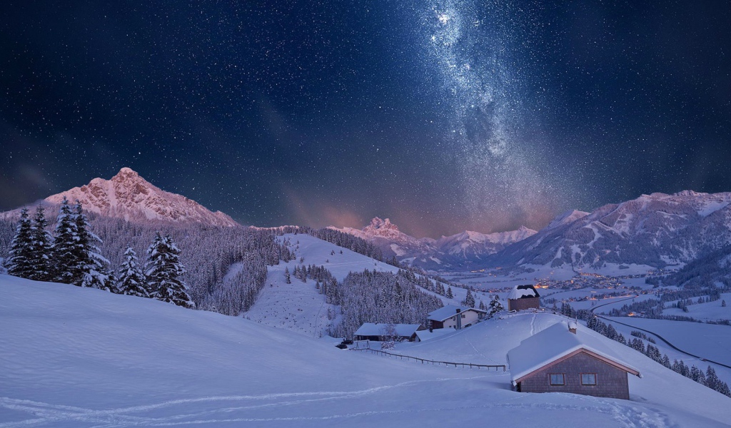 Тирольские горы зимой, Австрия