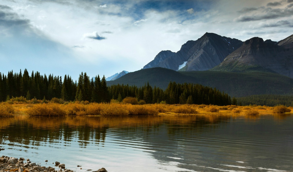 Верхнее озеро Кананаскис. Альберта, Канада