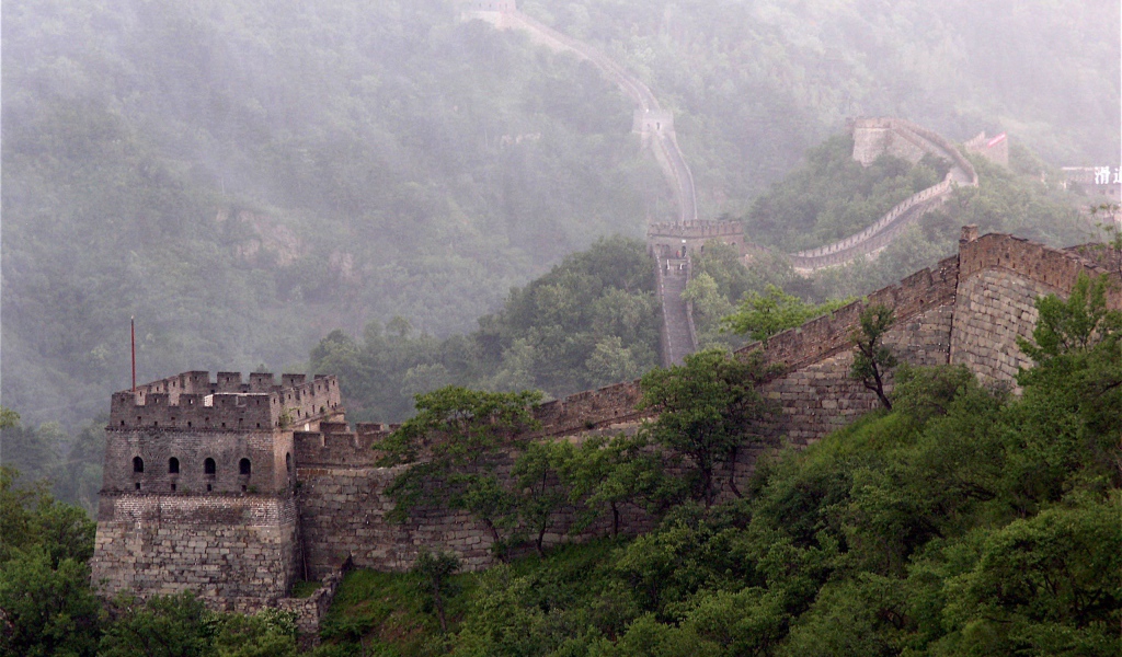 Фрагмент Великой китайской стены