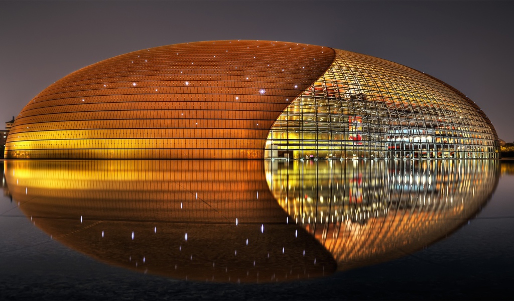 Современная архитектура стадиона в Китае