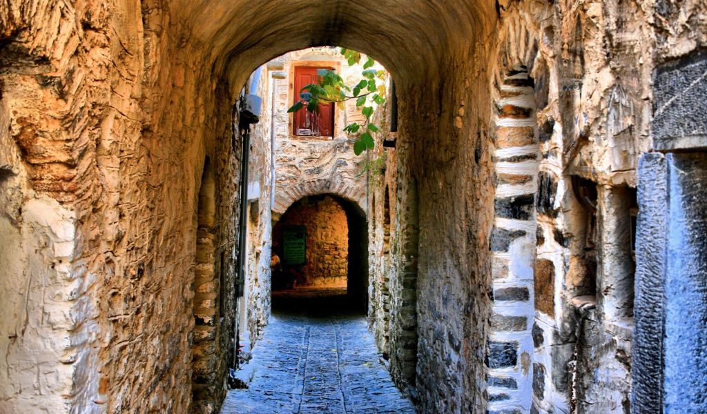 Проход для пешеходов, остров Хиос Греция