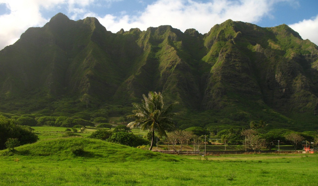 Гористая местность на Гавайях