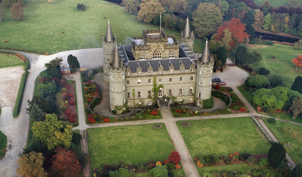 Старинный замок в Шотландии