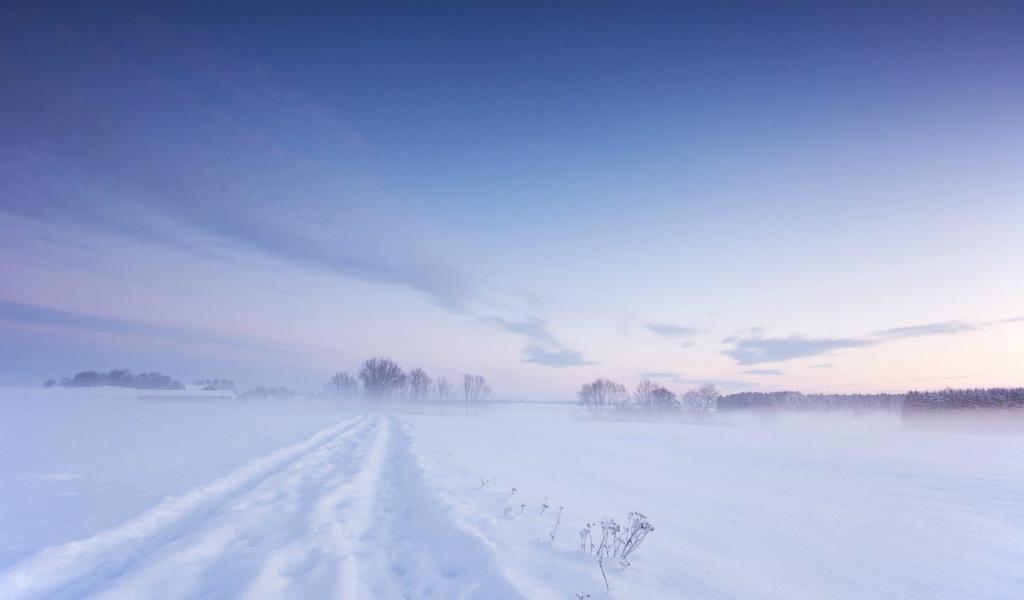 Белая зима в Швеции
