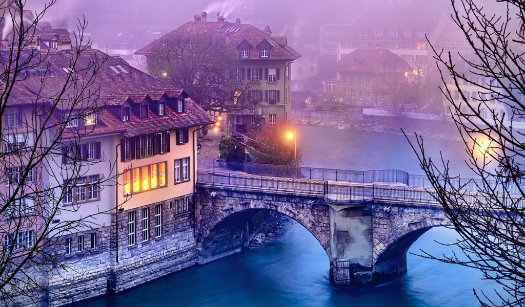 Старинный мост в Берне, Швейцария